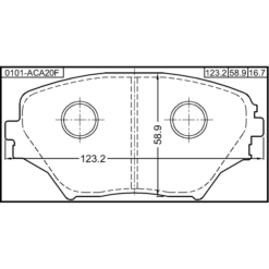Alternative view of PAD KIT, DISC BRAKE, FRONT