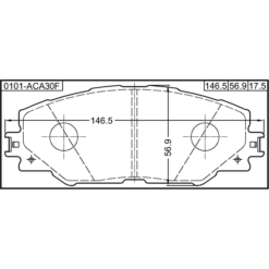 Alternative view of PAD KIT, DISC BRAKE, FRONT - KIT