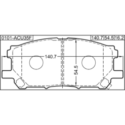 Alternative view of PAD KIT, DISC BRAKE, FRONT - KIT