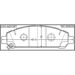 Alternative view of PAD KIT, DISC BRAKE, FRONT (WITH ANTI SQUEAL SHIM)