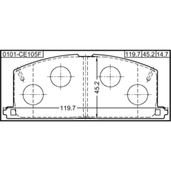 Alternative view of PAD KIT, DISC BRAKE, FRONT