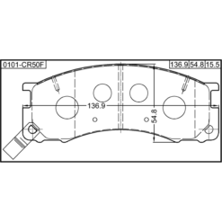 Alternative view of PAD KIT, DISC BRAKE, FRONT