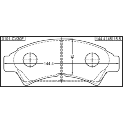Alternative view of PAD KIT, DISC BRAKE, FRONT