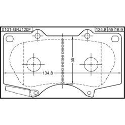 Alternative view of PAD KIT, DISC BRAKE, FRONT