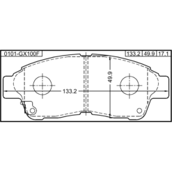Alternative view of PAD KIT, DISC BRAKE, FRONT