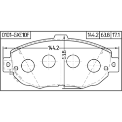 Alternative view of PAD KIT, DISC BRAKE, FRONT