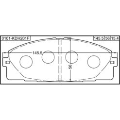Alternative view of PAD KIT, DISC BRAKE, FRONT