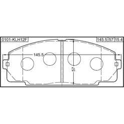 Alternative view of PAD KIT, DISC BRAKE, FRONT