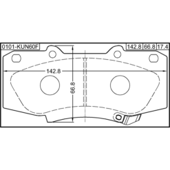 Alternative view of PAD KIT, DISC BRAKE, FRONT
