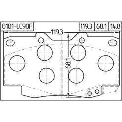 Alternative view of PAD KIT, DISC BRAKE, FRONT