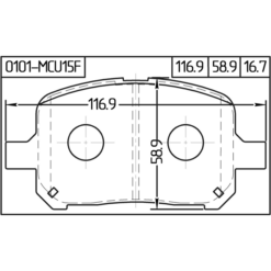 Alternative view of PAD KIT, DISC BRAKE, FRONT