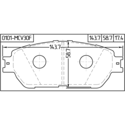 Alternative view of PAD KIT, DISC BRAKE, FRONT