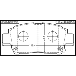 Alternative view of PAD KIT, DISC BRAKE, FRONT