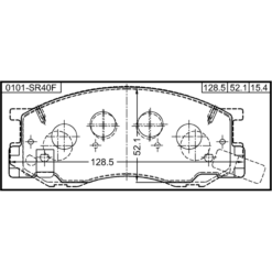 Alternative view of PAD KIT, DISC BRAKE, FRONT
