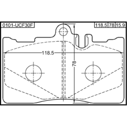 Alternative view of PAD KIT, DISC BRAKE, FRONT
