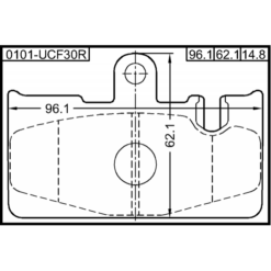 Alternative view of PAD KIT, DISC BRAKE, REAR