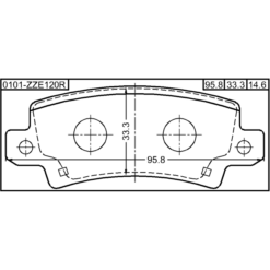 Alternative view of PAD KIT, DISC BRAKE, REAR