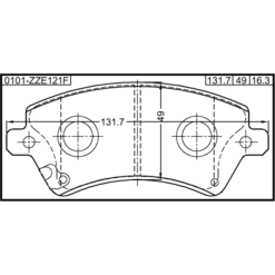 Alternative view of PAD KIT, DISC BRAKE, FRONT