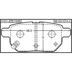Alternative view of PAD KIT, DISC BRAKE, REAR