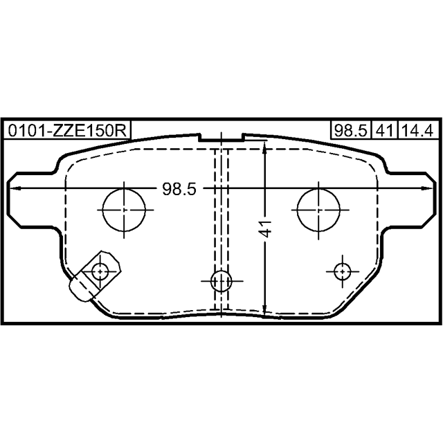 PAD KIT, DISC BRAKE, REAR - Image 2