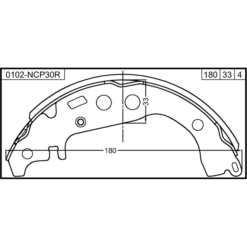 Alternative view of SHOE KIT, REAR BRAKE