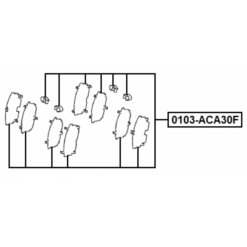 Alternative view of DISC BRAKE CLIP SET
