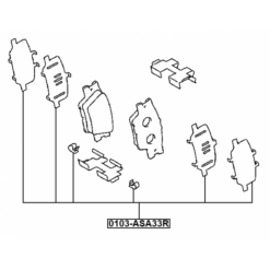 Alternative view of DISC BRAKE CLIP SET