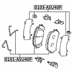 Alternative view of DISC BRAKE CLIP SET