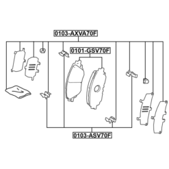 Alternative view of DISC BRAKE CLIP SET (SET FOR TWO SIDES)