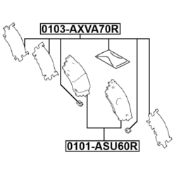 Alternative view of DISC BRAKE CLIP SET (SET FOR TWO SIDES)