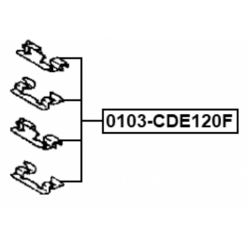 Alternative view of DISC BRAKE CLIP SET