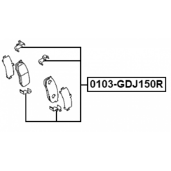 Alternative view of DISC BRAKE CLIP SET