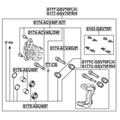 Alternative view of DISC BRAKE CLIP SET (SET FOR TWO SIDES)