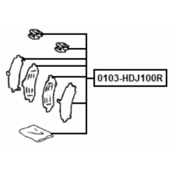 Alternative view of DISC BRAKE CLIP SET