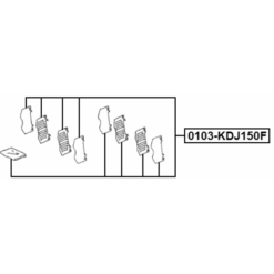 Alternative view of DISC BRAKE CLIP SET