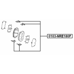 Alternative view of DISC BRAKE CLIP SET
