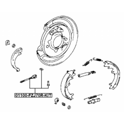 Alternative view of PARKING BRAKE CABLE