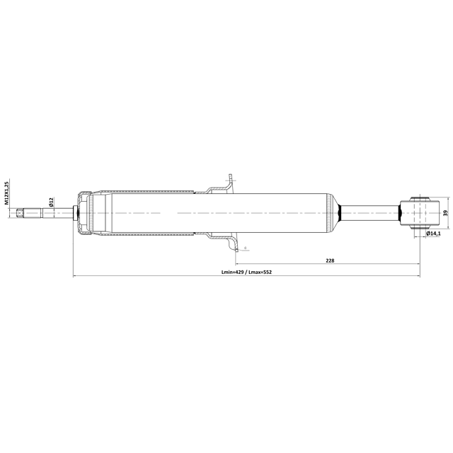 FRONT SHOCK ABSORBER GAS.TWIN TUBE - Image 2