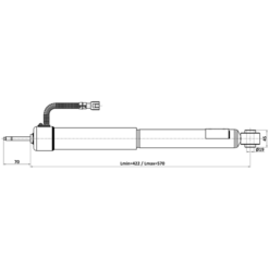 Alternative view of REAR SHOCK ABSORBER GAS.TWIN TUBE