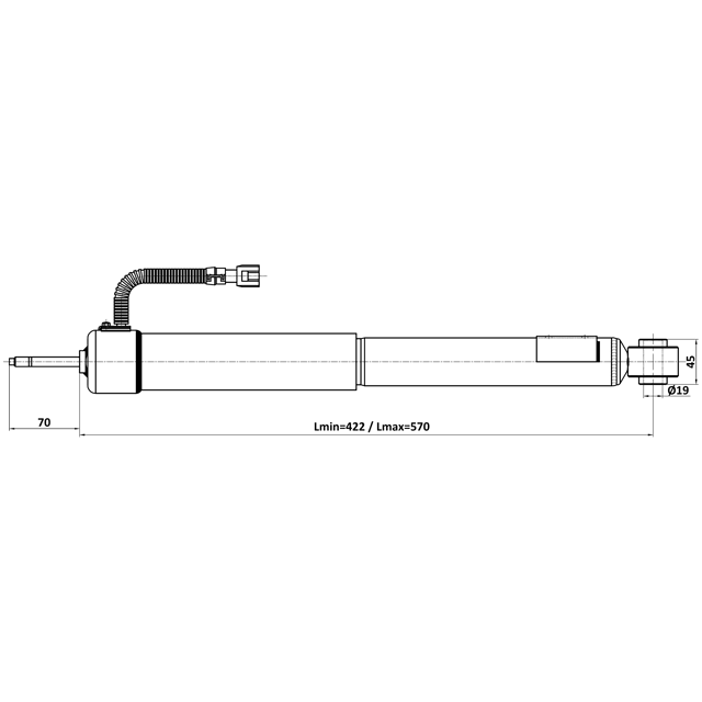 REAR SHOCK ABSORBER GAS.TWIN TUBE - Image 2