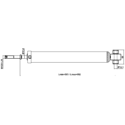 Alternative view of REAR SHOCK ABSORBER GAS.TWIN TUBE