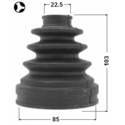 Alternative view of BOOT INNER CV JOINT KIT 85X103X22.5