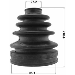 Alternative view of BOOT INNER CV JOINT KIT 95.1X119.1X27.2