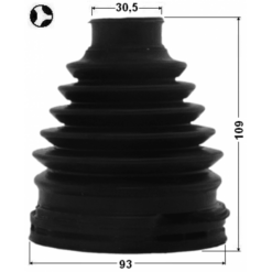 Alternative view of BOOT INNER CV JOINT KIT 93X109X30.5