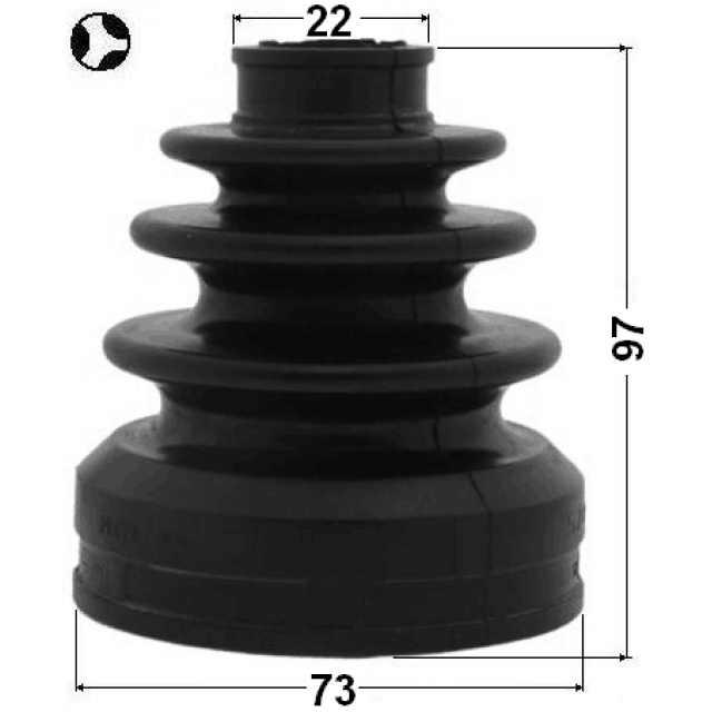BOOT INNER CV JOINT KIT 73X97X22 - Image 2