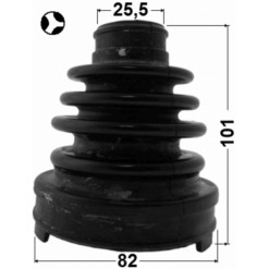 Alternative view of BOOT INNER CV JOINT KIT 82X101X25.5