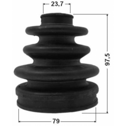 Alternative view of BOOT OUTER CV JOINT KIT 79X97.5X23.7