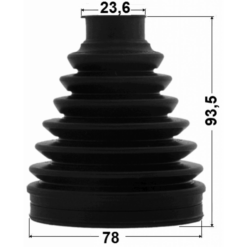 Alternative view of BOOT OUTER CV JOINT KIT 78X93.5X23.6