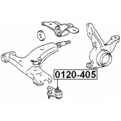 Alternative view of BALL JOINT FRONT LOWER ARM