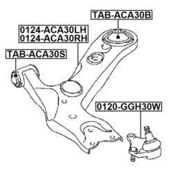 Alternative view of BALL JOINT FRONT ARM
